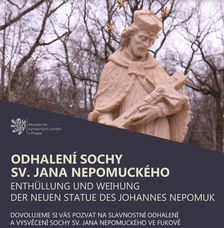 Slavnostní odhalení sochy sv. Jana Nepomuckého